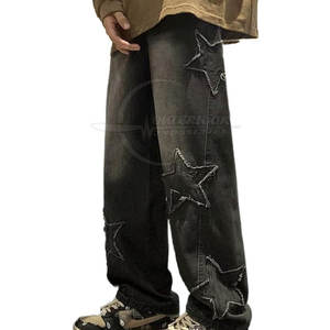 Pantalones vaqueros ácidos holgados para hombre de etiqueta privada a la venta pantalones vaqueros ácidos de diferentes colores para hombre pantalones holgados con múltiples bolsillos - Product Image 6