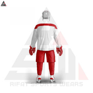 Prix d'usine sur mesure de qualité supérieure prix raisonnable uniforme de hockey sur glace 100% tissu polyester uniforme de hockey sur glace - Product Image 6