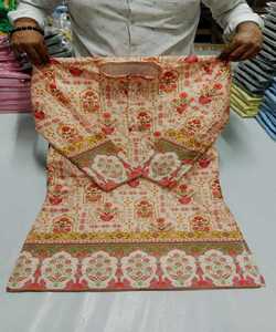 Último estilo pijama tela nueva tendencia pollo corto Kurta invierno Khadi algodón Pijama AchkanBandhgalaSherwani - Product Image 1