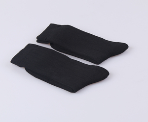 Chaussettes habillées pour hommes de haute qualité 100% chaussettes d'affaires noires en bambou pur et chaussettes de sport avec logo personnalisé Jacquard - Product Image 4