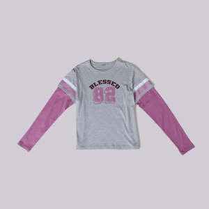 Camiseta de Manga Larga de Doble Capa para Niños, Camiseta de Hombre de Peso Pesado, Camiseta de Manga Larga de Doble Capa Personalizada - Product Image 1