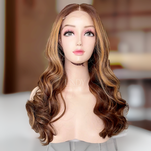 Perruques ondulées couleur personnalisée pour femmes noires à partir de vrais cheveux humains cheveux vietnamiens avec prix de gros - Product Image 2