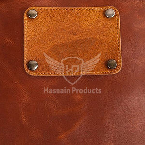 Tablier à bavette en cuir véritable de fabrication professionnelle de haute qualité meilleur style professionnel à un prix raisonnable pour les acheteurs commerciaux alimentaires - Product Image 4