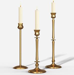 Unusual Christmas <b>Copper</b> Gold Taper <b>Candle</b> <b>Holder</b> Variety Size Aluminum Alloy Metal Lantern with Offset Printing Uneven Shape - Product Image 3