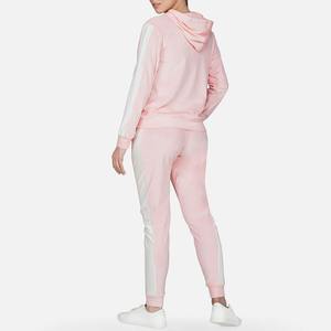 Chándal para correr para mujer, conjunto transpirable de 2 piezas, chándal para mujer de algodón personalizado disponible OEM - Product Image 2