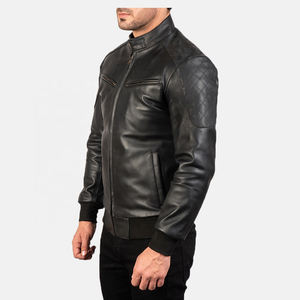 Más Popular de alta calidad de encargo de los hombres chaqueta de cuero de pie de la calle caliente Nueva llegada Pakistán hizo motocicleta de invierno - Product Image 4