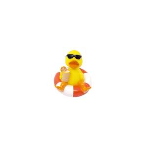 Pato de Goma de PVC Personalizado con Logotipo, Mini Juguete de Baño para Verano, Anillo de Natación Aprietable para Bañera, Pato de Baño de Vinilo Plástico Personalizado - Product Image 6