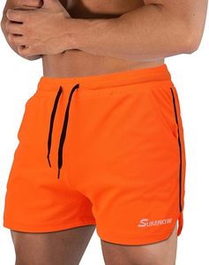 Short de sport d'été décontracté XL pour homme, pantalon de fitness à séchage rapide pour la salle de sport, fabriqué en polyester et spandex à motif solide pour la course à pied - Product Image 3