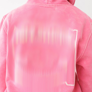 Qualité supérieure femmes hiver solide lavage à l'acide longue Streetwear coton polaire deux pièces Logo personnalisé vêtements de sport à capuche ensemble short et short - Product Image 4