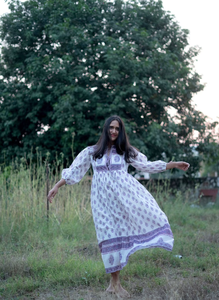 Jaipuri เดรสยาวของผู้หญิงพิมพ์ลาย jaipuri ใส่สบายฤดูร้อน - Product Image 4