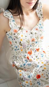 High Quality Mini Cottagecore Dress Boho Summer Dress Beach Engagement Romantic Dress - Product Image 2