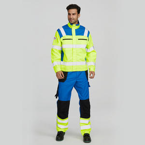 Combinaison de travail pour électricien de haute qualité, combinaison de chantier haute visibilité pour homme, ANSI classe 1, imperméable, logo personnalisé - Product Image 4
