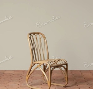 Sillón de mimbre de diseño simple Coste, cómodo respaldo, muebles de bambú tejidos para Parque, patio, cafeterías, portátil - Product Image 6