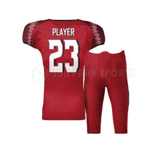 Ropa juvenil Camiseta de fútbol Uniforme Ropa deportiva sarga Uniforme de fútbol americano Adultos Último diseño Uniformes de fútbol americano - Product Image 2