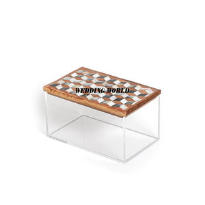 Boîte à bonbons en acrylique décorative de table meilleure vente boîte à bonbons faite à la main classique élégant décoratif en gros serveur de noix - Product Image 5