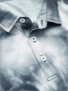 Polos ligeros Tie Dye, material suave, sostenible, antiarrugas, transpirable, de secado rápido, duraderos, Tie Dye, polos para hombre - Product Image 4