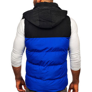 Chalecos cálidos con cuello levantado gruesos a prueba de viento para hombre, chaleco de burbujas, chaqueta sin mangas, Chaleco Ajustado Polar de lana, chaqueta sin mangas con cremallera completa - Product Image 2