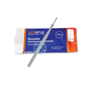 ด้ามจับมีดผ่าตัดแบบกลม # 3, สแตนเลสสตีลผลิตจาก AISI 420 - Product Image 1