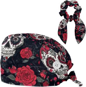 Commande en gros Scrub Cap Variety Pack Cartoon Theme Pixie Cut Comfort Fit Prix de gros Clinic Lab Tech Supply Unisex Scrub Caps - Product Image 2