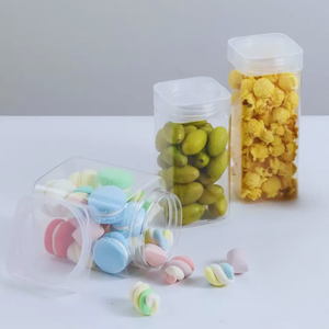 Best Selling 250ml PET <b>Jar</b> Cylindrical Shape Plastic Packaging for Cosmetics and <b>Food</b> Vietnam Manufactory - Product Image 2