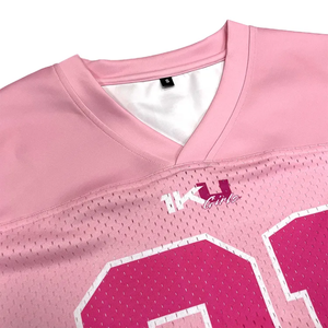 Haute qualité hommes 100% Polyester Baseball Jersey chemises col en v pull grande taille sublimé lettre motif Fans Jersey t-shirt - Product Image 2