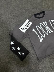 T-shirts respirants à double couche pour hommes grandes tailles, 100 % coton, confortables et élégants, pour la mode urbaine et les tenues quotidiennes, vierges - Product Image 4