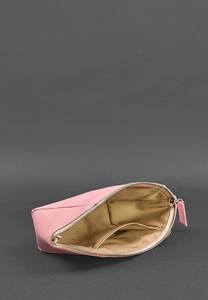 Large Leather LCB-0033 Portable Makeup <b>Bag</b> Anti-Dust Waterproof with Zipper Closure <b>Travel</b> <b>Cosmetic</b> <b>Bag</b> Strap Opens Flat Lay - Product Image 3