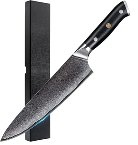 มีดเชฟมืออาชีพมีดเหล็กดามัสกัสใช้ในครัวญี่ปุ่น - Product Image 1
