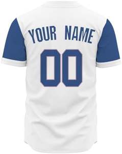 Eiteehkr Custom Baseball Jersey <b>for</b> Men,Women, &Youth-Button Down Sports T-Shirt with Stitched or Printed Team Letters & <b>Numbers</b> - Product Image 3
