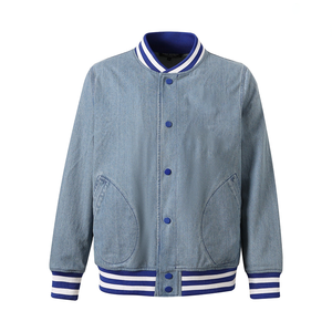 Chaqueta Bomber de Lana Griega Sigma, Estilo Universitario, Color Block, Ropa Urbana, Impermeable, Reversible, Unisex, Bolsillos con Ribete de Punto en la Parte Delantera - Product Image 1