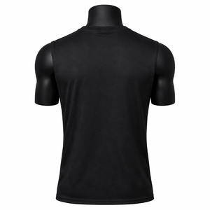 Camiseta Deportiva Personalizada para Hombre, Sin Mangas, Lisa, Negra, para Gimnasio, Entrenamiento, Mezcla de Algodón, Venta al Por Mayor - Product Image 2