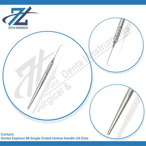 Dental Explorer #6 Mango hueco de un solo extremo US Elite juego dental instrumentos quirúrgicos Fabricante quirúrgico dental - Product Image 4