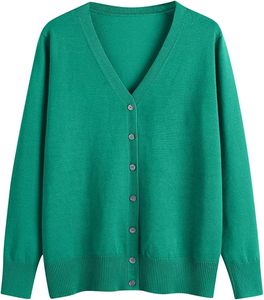 Cardigan Pull de Noël Femme 2024 Manches Longues Boutonné Col V Classique Vêtement d'extérieur Hiver Tendance Laine/Acrylique - Product Image 6