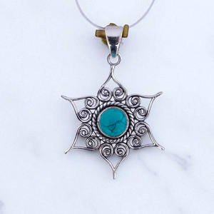 Colgante de amatista Premium con piedras preciosas naturales y joyas de plata para mujer - Product Image 2