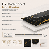 Panneau mural en PVC Morlenx 3D à motifs floraux marbrés, plaque décorative artistique pour intérieur de luxe