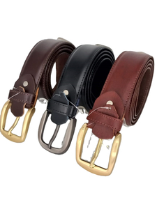 Ceinture pour homme de qualité supérieure, boucle automatique en acier, nouvelle mode, cuir véritable noir, accessoire tendance - Product Image 2