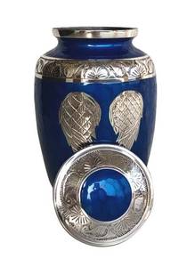 Jarrón de urna de latón para cenizas Cremación para cenizas humanas Adulto Mujer Hombre Urna decorativa Funeral - Product Image 2