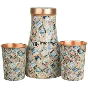 Bouteille en cuivre large pour les amateurs de fitness Bouteille d'eau légère et durable pour une hydratation saine par Tradebyd - Product Image 5