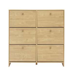 Sisco <b>6</b>-<b>Drawer</b> Modern Scandinavian Style Shoe Cabinet Revolving and Portable Durable Living Room Furniture Home Shoe Racks - Product Image 6
