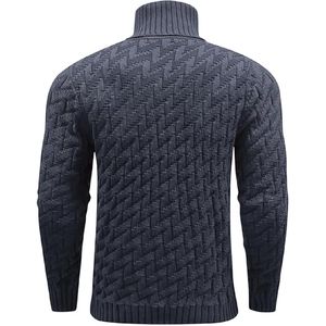 Nouvelle qualité Unique tricots décontractés pull hommes col rond hauts en tricot décontracté couleur unie pull pull de haute qualité - Product Image 2