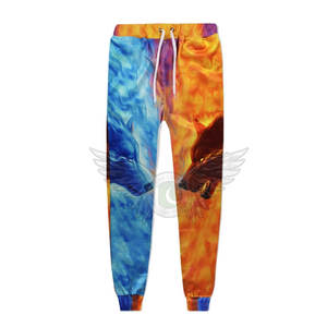 Chándales con estampado de sublimación y cremallera de tela de poliéster para hombre, chándales coloridos para correr para hombre - Product Image 4