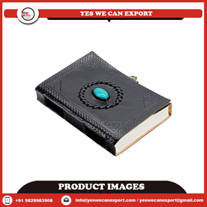 Best Selling Products Leather Journal Antique Deckle Edge Paper Vintage Leather Journal With Lock Closure for Sale - Product Image 2