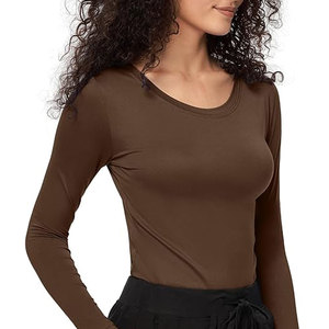 OEM Women Medical <b>Scrub</b> Shirt Long Sleeve Soft Cotton Blend Uniform <b>Top</b> Wholesale Medical <b>Scrub</b> <b>Tops</b> for Women - Product Image 5