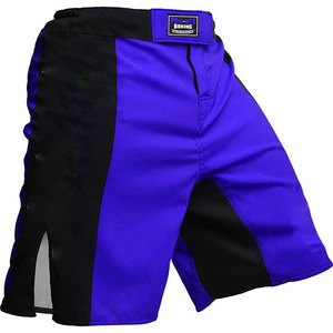Pantalones cortos de boxeo MMA con logotipo personalizado para hombre, ropa de entrenamiento de lucha de tela de poliéster transpirable con estampado personalizado de alto rendimiento - Product Image 5