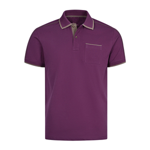 Polos de manga corta OEM con logotipo personalizado impreso para hombre 100% algodón puro con tela de Jersey bordada - Product Image 1