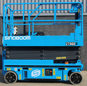 Sinoboom 2746E 剪刀式高空作业平台 自走式移动剪刀式高空作业平台 8m 工作平台 带铅酸电池 - Product Image 1