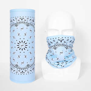 Custom Print Cycling Motorcycle Sunscreen Breathable Ice Silk Sport Mesh <b>Paisley</b> Neck Tube Gaiter <b>Bandana</b> - Product Image 2