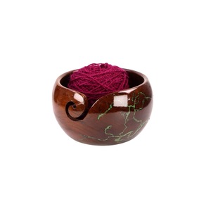 ชามไหมพรมสำหรับงานปักแกะสลักด้วยมืออุปกรณ์เสริมสำหรับเย็บปักแกะสลักด้วยมือทำจากไม้สีน้ำตาลตามสั่ง - Product Image 3