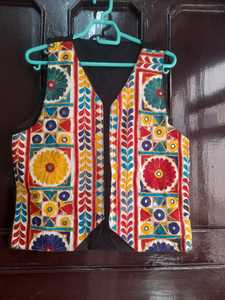 Vintage Espejo trabajo Banjara Tela Cordón CHAQUETA Vintage Étnico Playa Gypsy Chaleco - Product Image 5