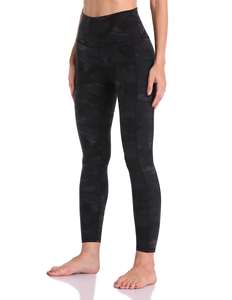 Leggings de Yoga con Estampado a Cuadros, Lavados, con Transferencia Térmica, Cintura Alta, Secado Rápido, Transpirables, Ecológicos, de Spandex/Poliéster - Product Image 5